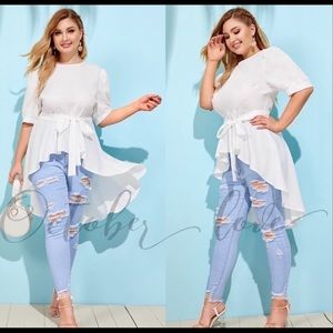 Beautiful Plus Size Boho Top with Tail